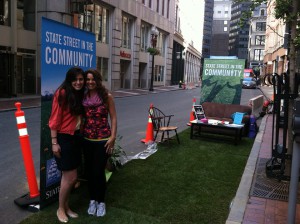 Parking Day - Getting ready for Yoga with instructor Tania Ford